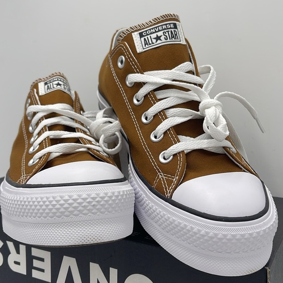 Converse Men’s CTAS LIFT OX
BRINDLE BROWN/WHITE/BLACK A09994C Platforms Sneakers - Picture 5 of 16